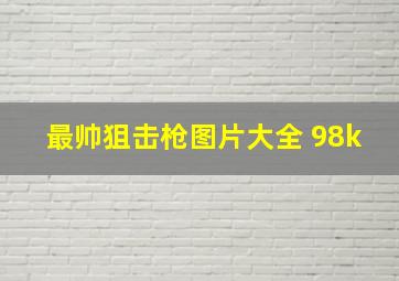 最帅狙击枪图片大全 98k